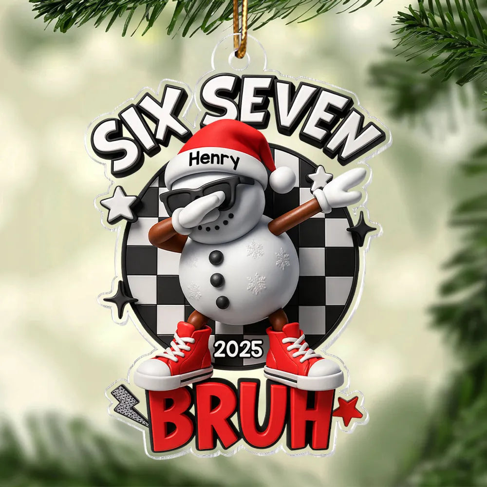 Personalized Snowman Christmas Ornament for Teens - Fun Holiday Decor Ornament MagicInPrints