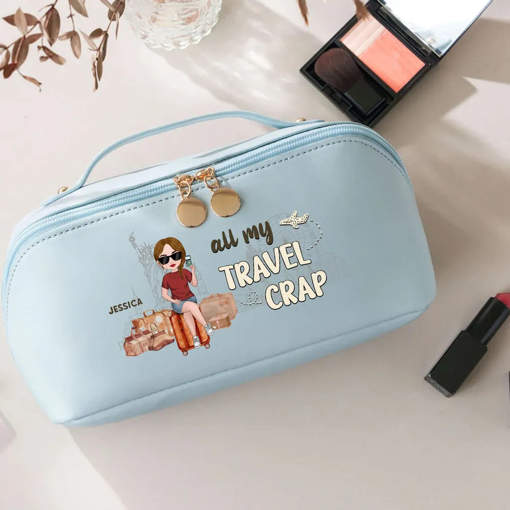 Personalized Travel Cosmetic Bag for Women - Fun Travel Organizer Bag MagicInPrints
