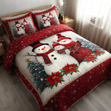 Load image into Gallery viewer, Bring Joy to Your Family – Personalized 3-Piece Quilted Bedding Set – Gift for Families Quilted Bedding Set V2 MagicInPrints
