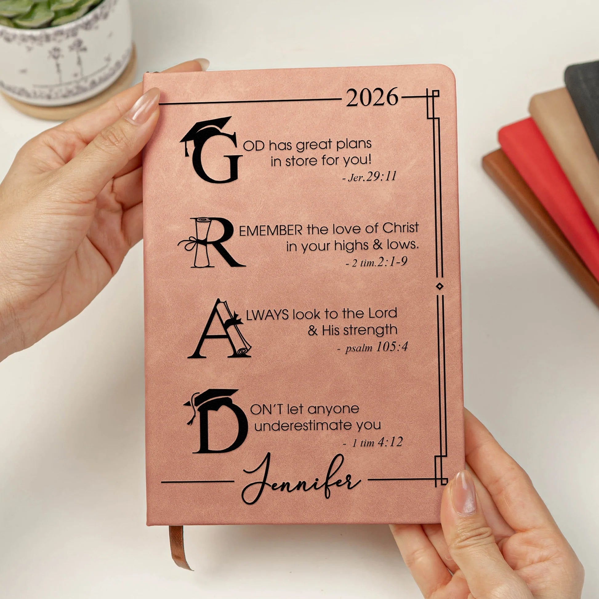 Personalized Graduation Journal for Christian Students - Inspirational Gift 2026 Stationery MagicInPrints