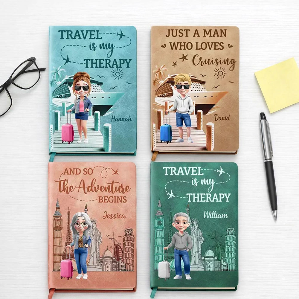 Personalized Travel Journal for Travelers - Adventure & Cruising Themes Stationery MagicInPrints