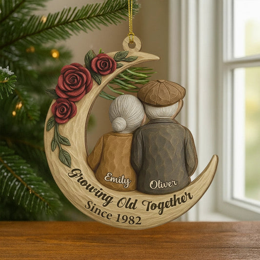 Personalized Couple Ornament for Grandparents - Anniversary Keepsake Ornament MagicInPrints