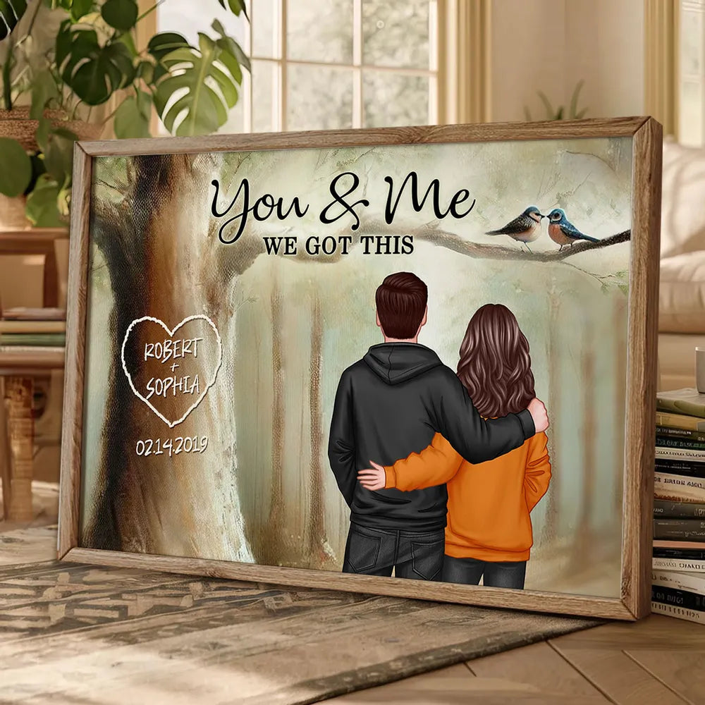 Personalized Couple Canvas Art for Couples - Romantic Anniversary Gift Poster or Canvas MagicInPrints