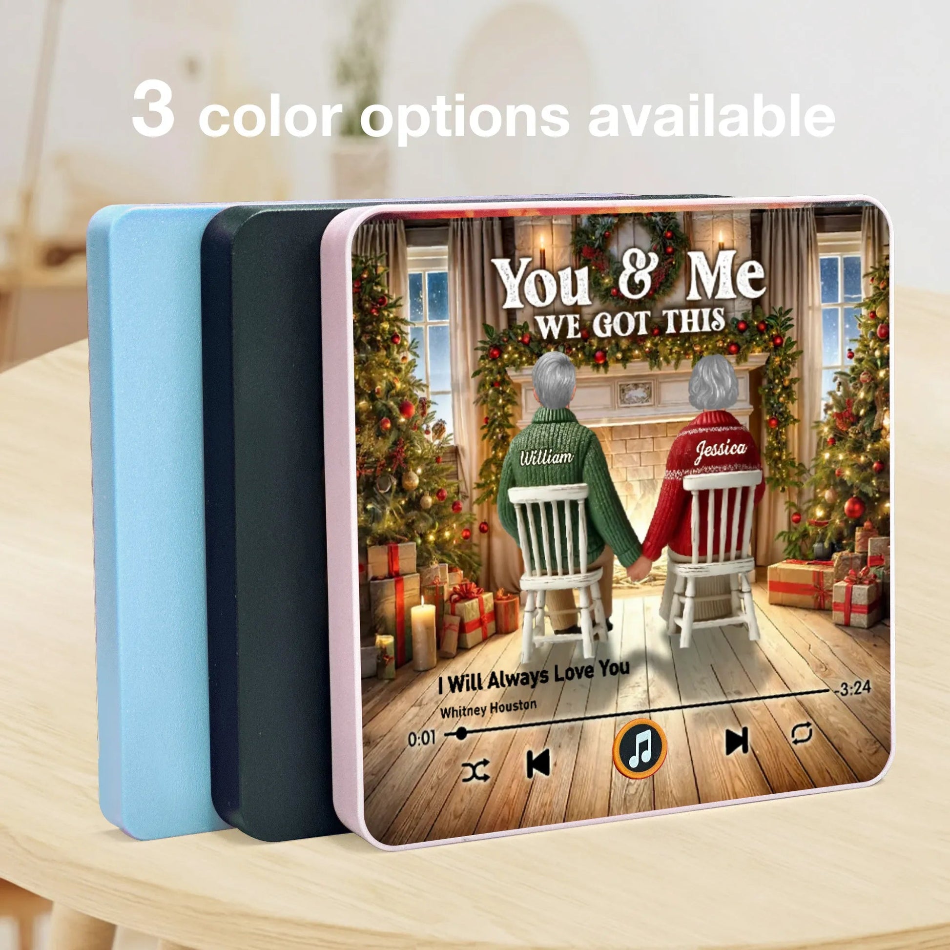 Personalized Couples Music Plaque with Names - Romantic Christmas Gift Fridge Magnet MagicInPrints