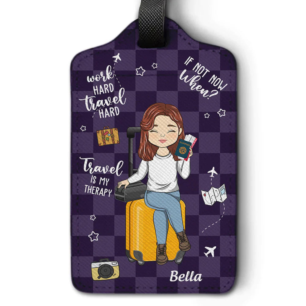 Personalized Luggage Tag for Travelers - Travel Therapy Design Travel Gear MagicInPrints