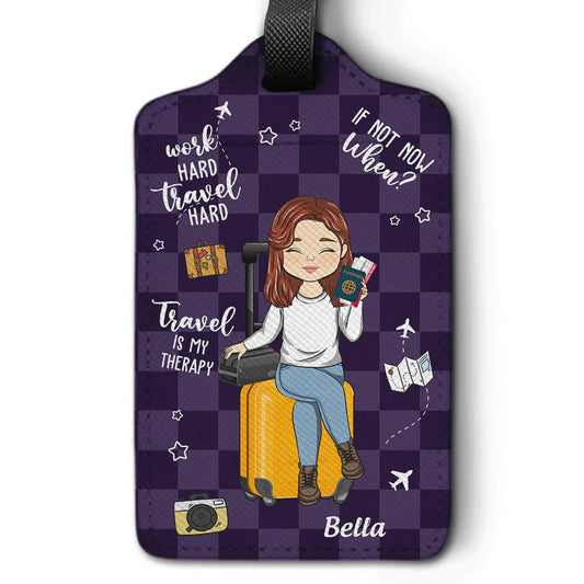 Personalized Luggage Tag for Travelers - Travel Therapy Design Travel Gear MagicInPrints