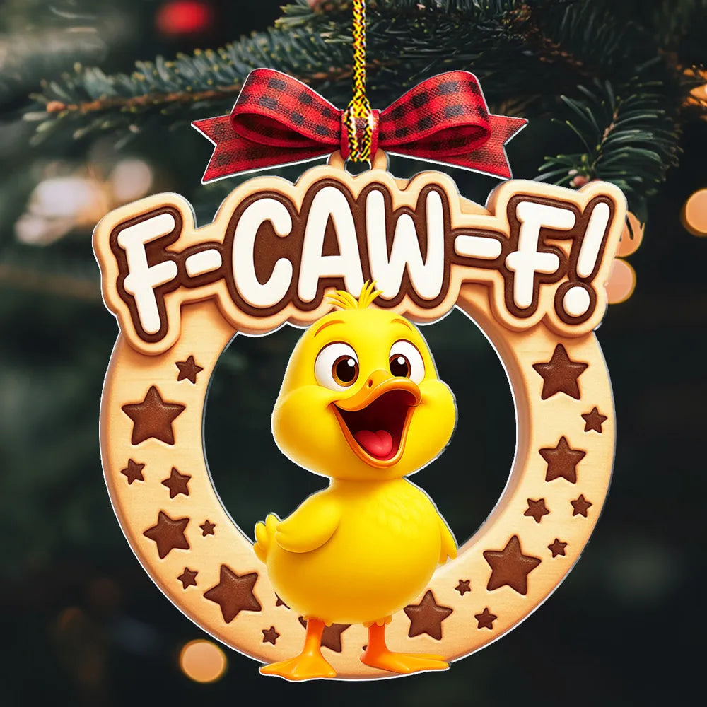 Funny Chicken Christmas Ornament for Adults - Humorous Holiday Decor Ornament MagicInPrints