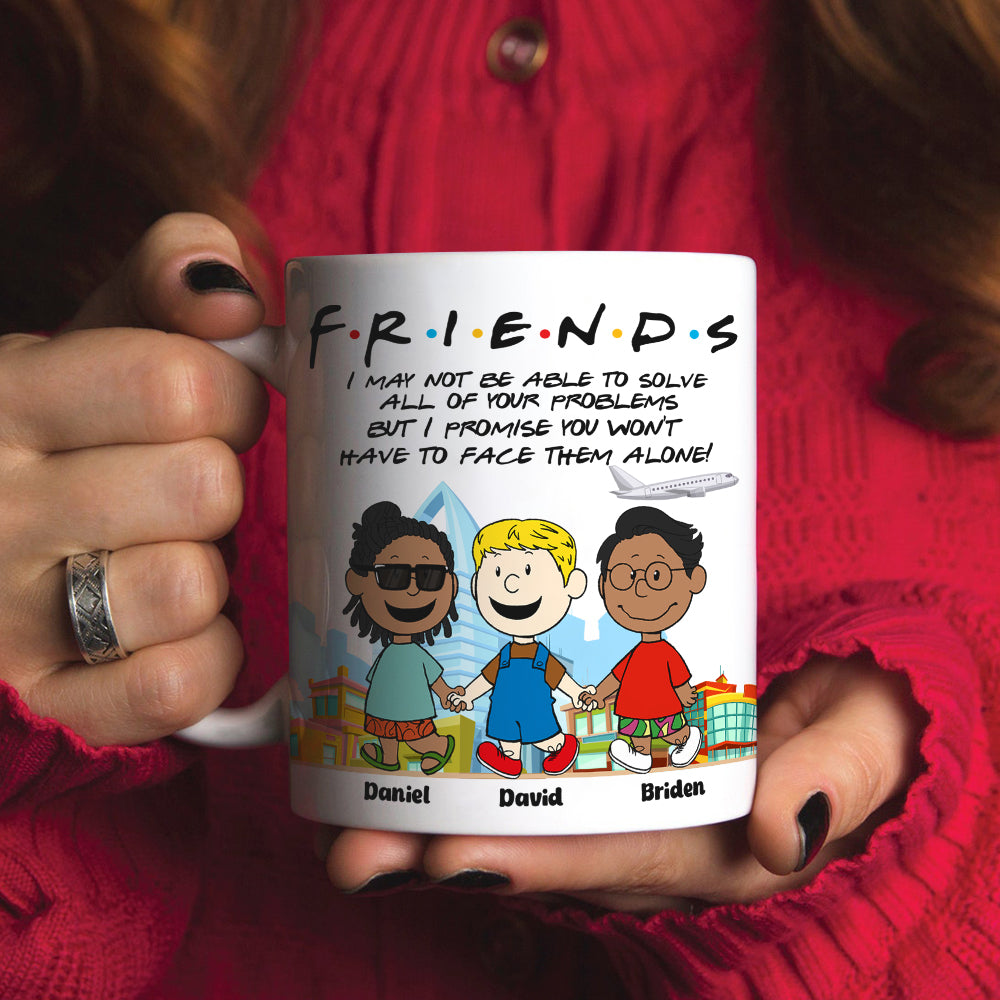 Personalized Friends Coffee Mug - Unique Gift for Best Friends Coffee Mug PopCulturePrints