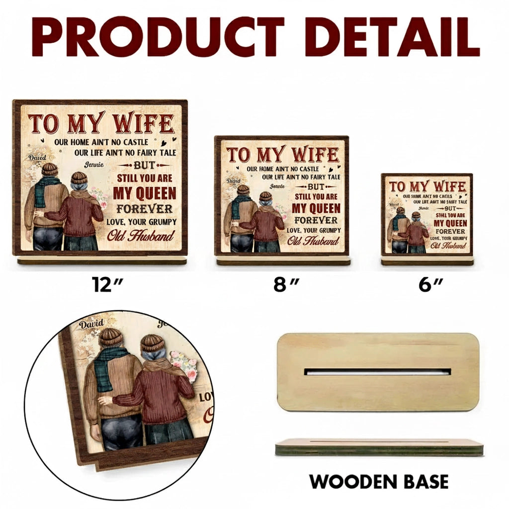 Personalized Wooden Plaque for Wife - Sentimental Gift from Husband Plaque MagicInPrints