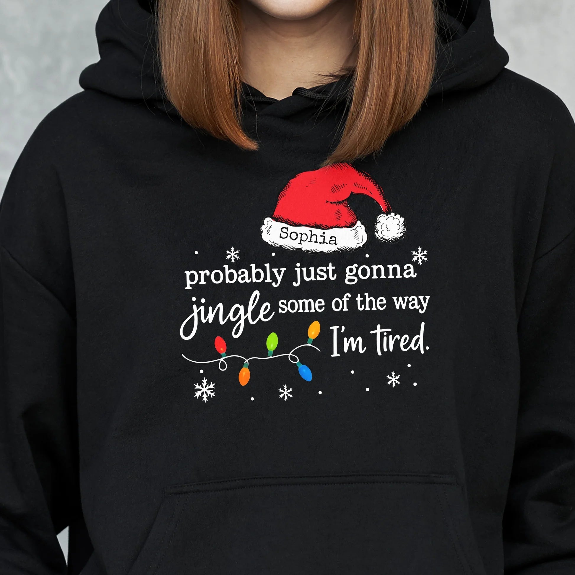 Personalized Christmas Hoodie for Women - Funny Holiday Design Cloth MagicInPrints