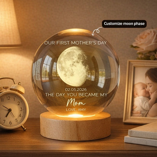Custom Moon Phase Lamp for New Moms - Personalized Mother's Day Gift Lamp MagicInPrints