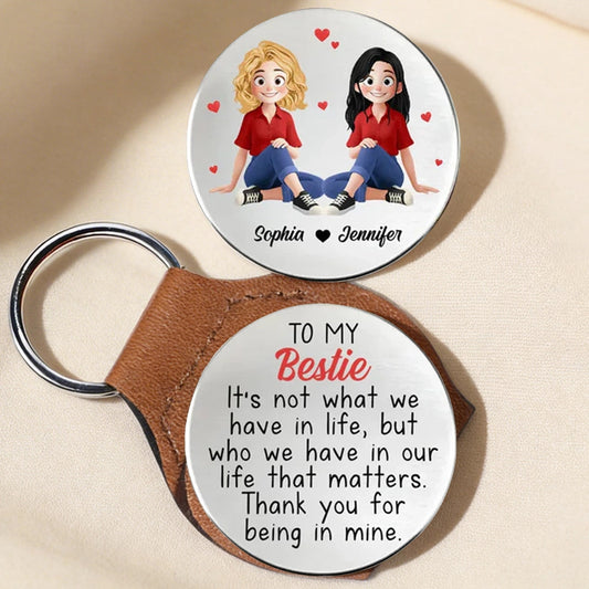 Personalized Best Friend Keychain for Women - Heartfelt Gift for Friendship Keychain MagicInPrints