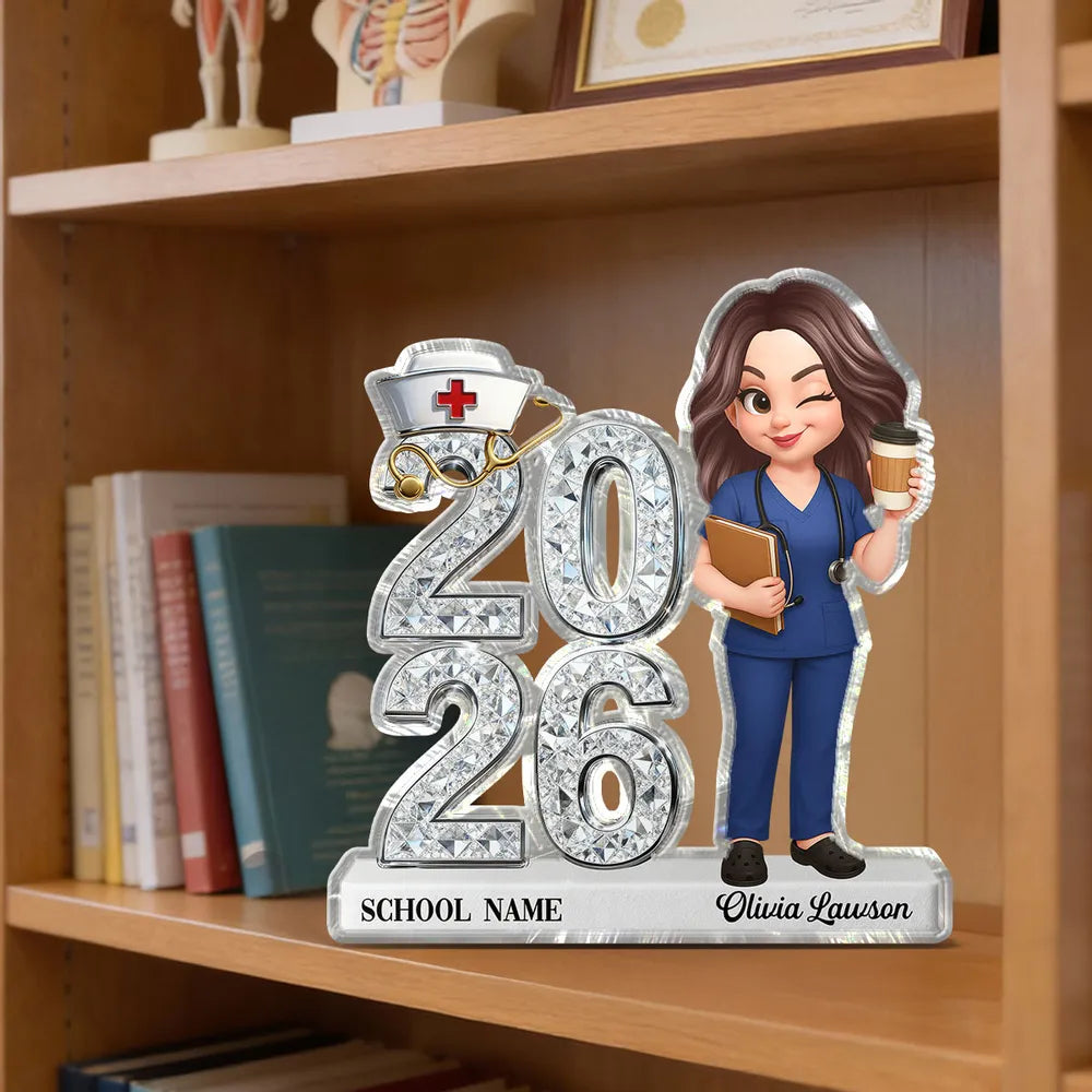 Custom Nurse Graduation Keepsake for 2026 - Personalized Gift for Nursing Students Plaque MagicInPrints