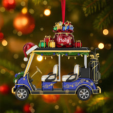 Load image into Gallery viewer, Golf Cart Ornament - A Personalized Gift for Golf Lovers Ornament PopCulturePrints
