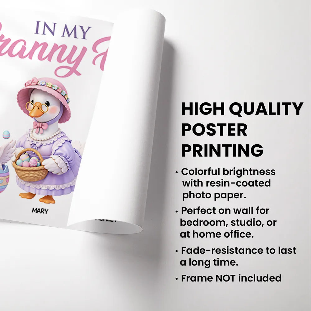 Custom Granny Duck Family Canvas for Grandparents - Sentimental Home Decor Poster or Canvas MagicInPrints