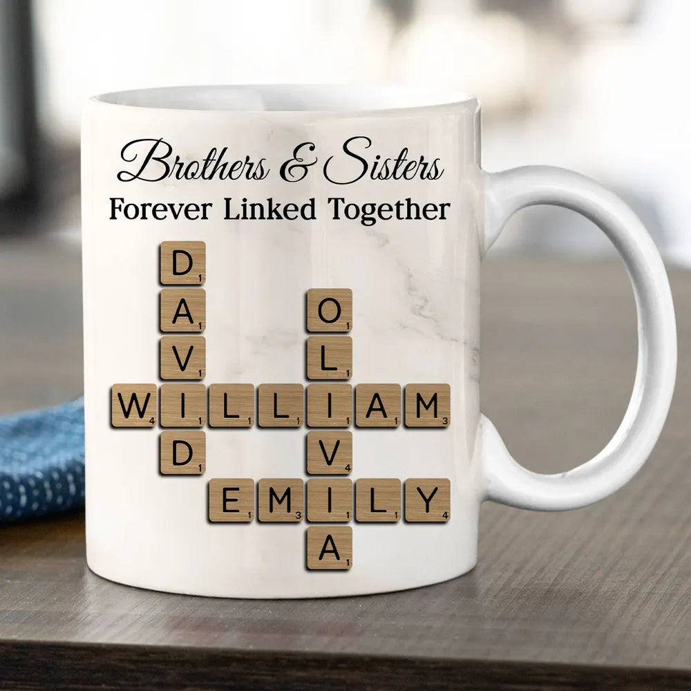 Personalized Family Mug for Siblings - Custom Name Design Cup MagicInPrints