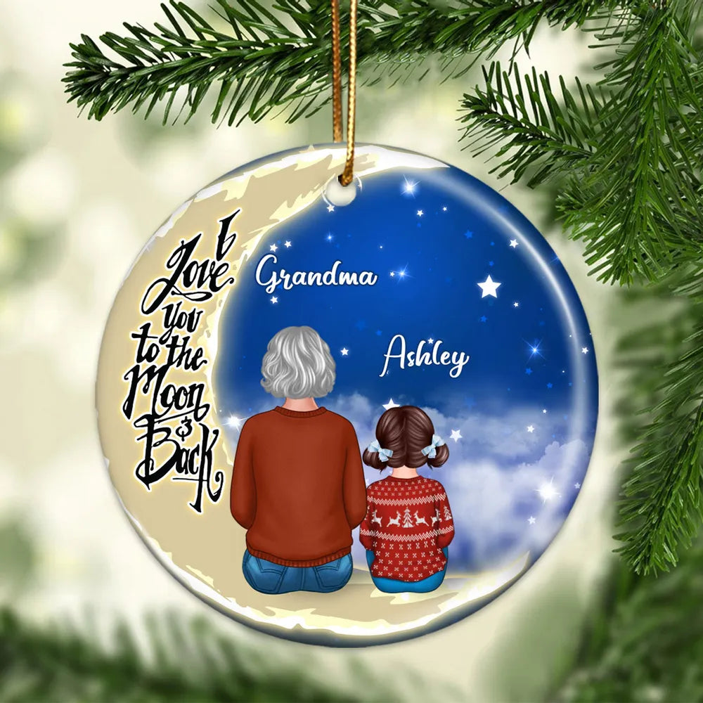 Personalized Christmas Ornament for Grandma and Grandchild - Sentimental Gift Ornament MagicInPrints