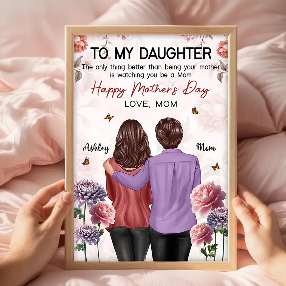 Personalized Mother's Day Daughter Gift - Custom Framed Art Poster or Canvas MagicInPrints
