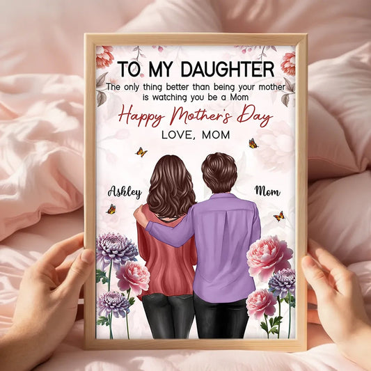 Personalized Mother's Day Daughter Gift - Custom Framed Art Poster or Canvas MagicInPrints