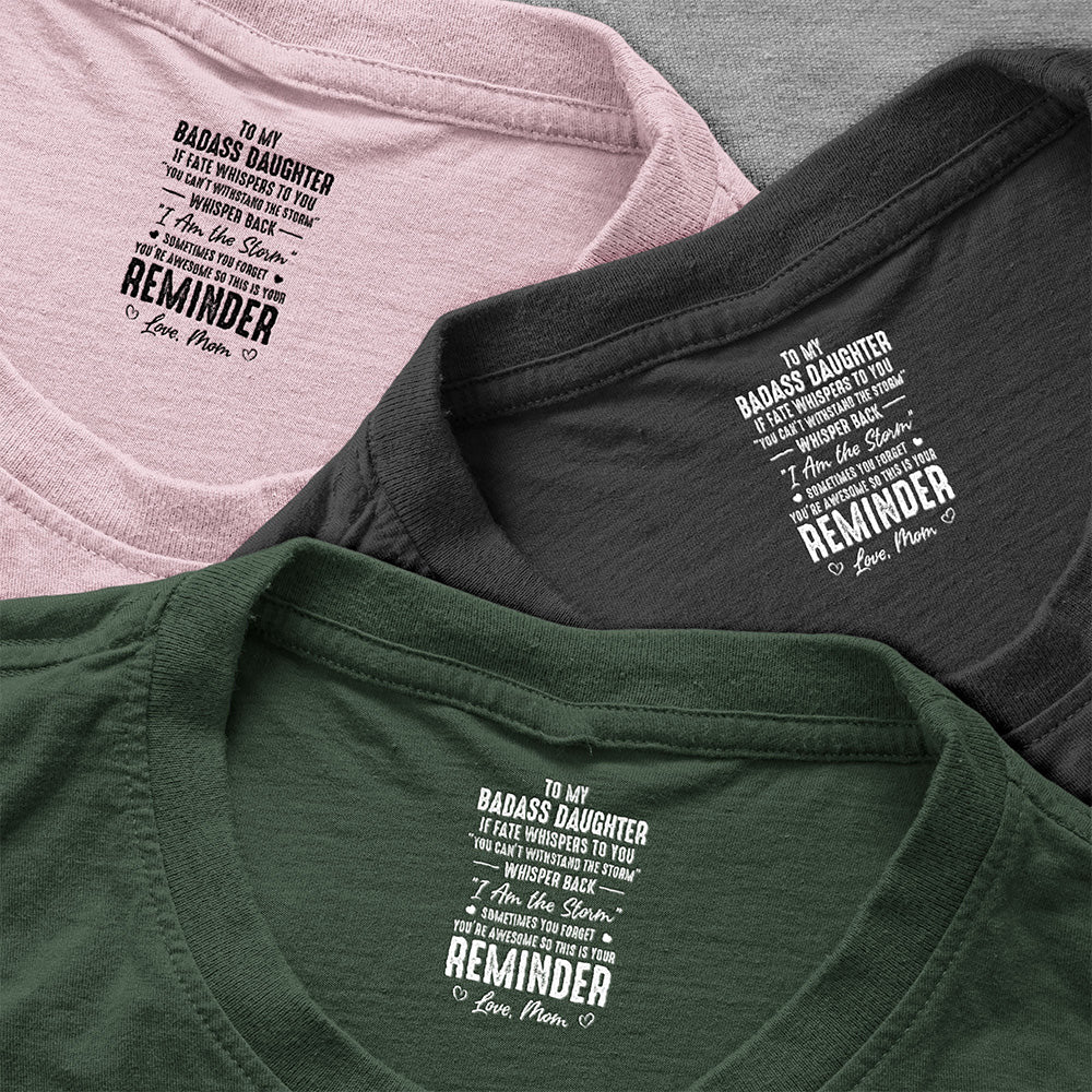 Personalized Daughter T-Shirt for Women with Empowering Quote - Gift from Mom Cloth MagicInPrints