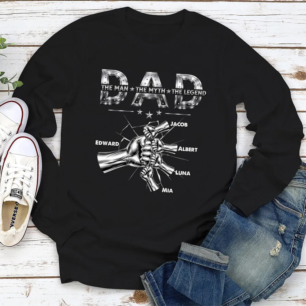 Personalized Dad T-Shirt for Fathers - The Man Myth Legend Design Cloth MagicInPrints