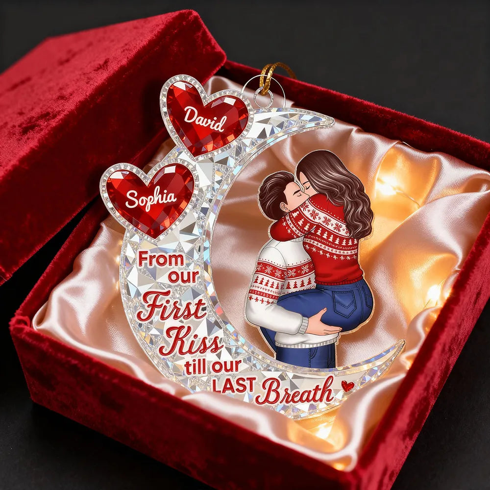 Personalized Couples Christmas Ornament - Romantic Gift for Holidays Ornament MagicInPrints