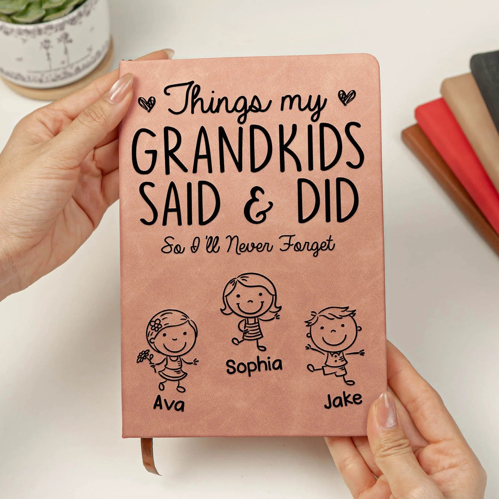 Personalized Grandkids Memory Journal for Grandparents - Keepsake Gift Stationery MagicInPrints