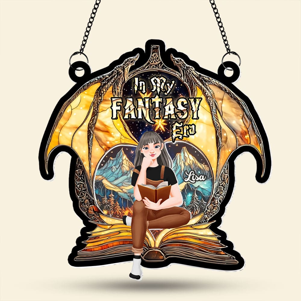 Personalized Fantasy Book Lover Suncatcher Ornament Ornament PopCulturePrints