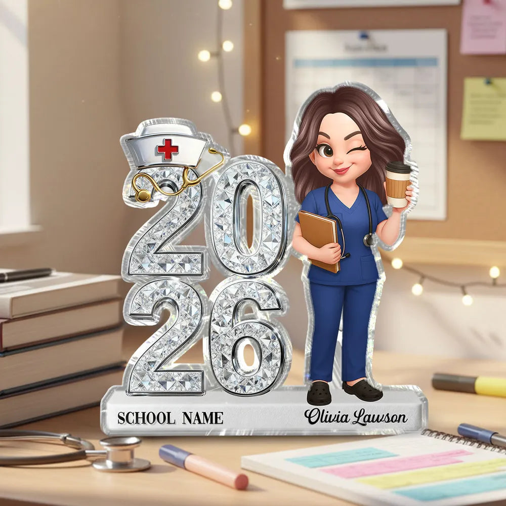 Custom Nurse Graduation Keepsake for 2026 - Personalized Gift for Nursing Students Plaque MagicInPrints