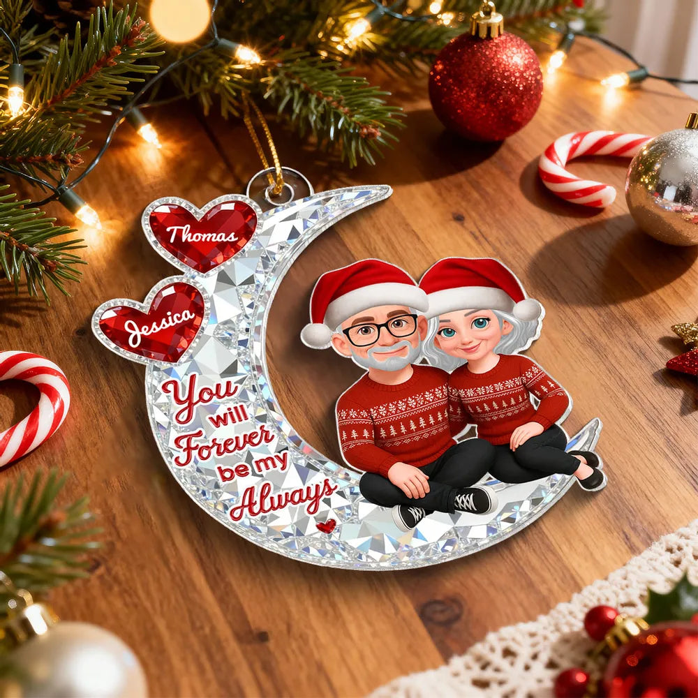 Personalized Couple Ornament for Grandparents - Christmas Gift Keepsake Ornament MagicInPrints
