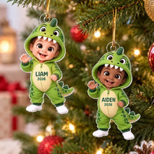 Load image into Gallery viewer, Personalized Dinosaur Costume Acrylic Ornament Gift for Kids
