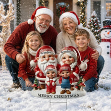 Load image into Gallery viewer, Personalized Christmas Gnome Yard Sign for Grandparents &amp; Kids
