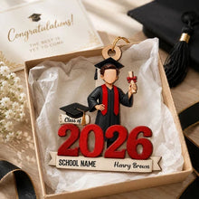 Load image into Gallery viewer, Personalized Graduation Wooden Ornament Gift for Daughter
