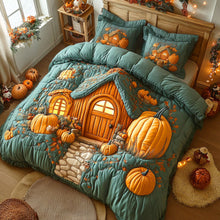 Load image into Gallery viewer, Cozy Up Your Space – Rustic Maple 3-Piece Quilted Bedding Set – Gift for Home Decor Lovers Quilted Bedding Set V2 MagicInPrints
