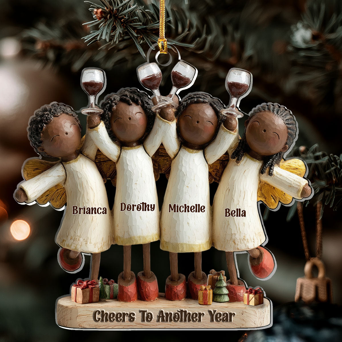 Personalized Angel Ornament for Family - Holiday Celebration Keepsake Ornament MagicInPrints
