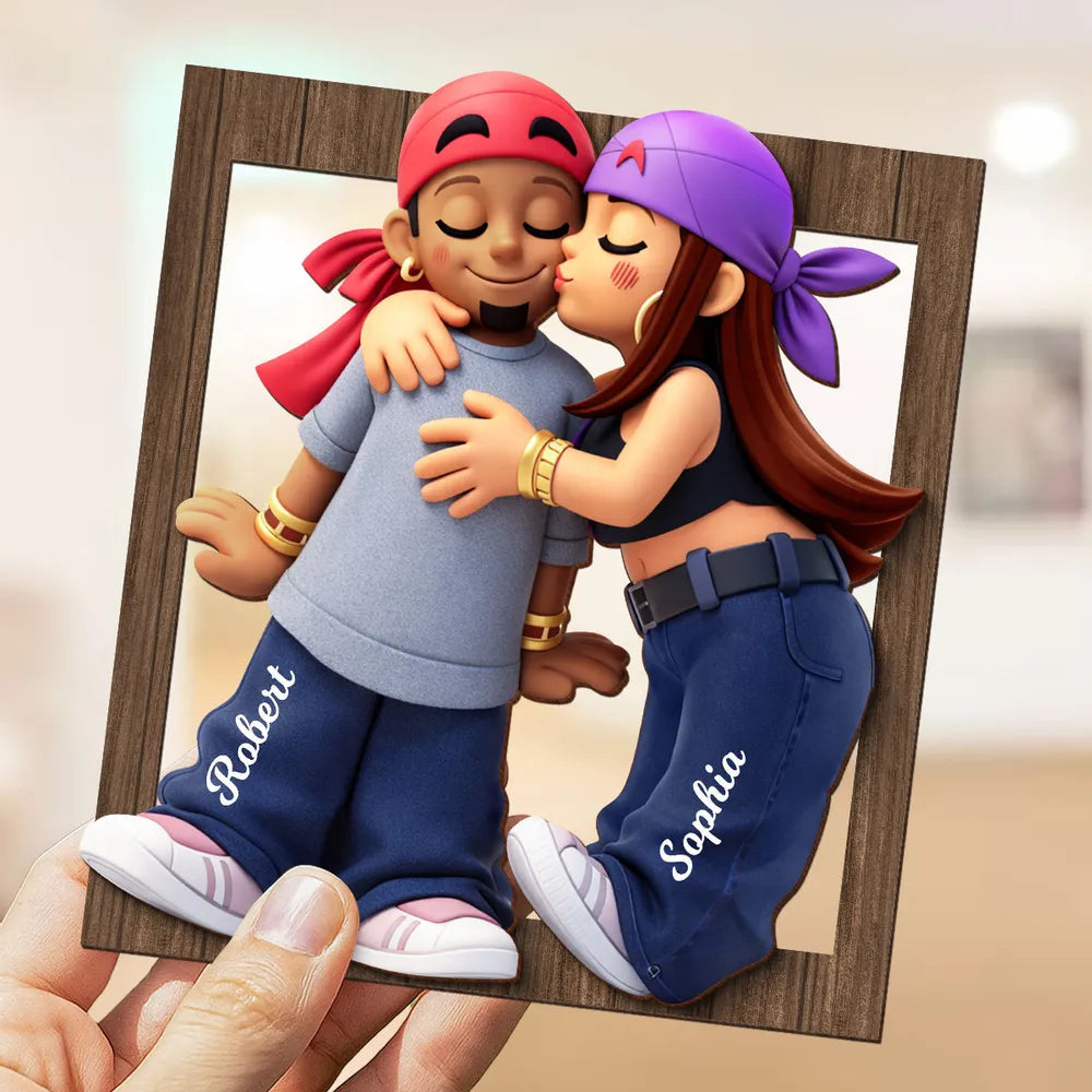 Personalized Couple Figurine with Names - Romantic Gift for Home Decor Plaque MagicInPrints