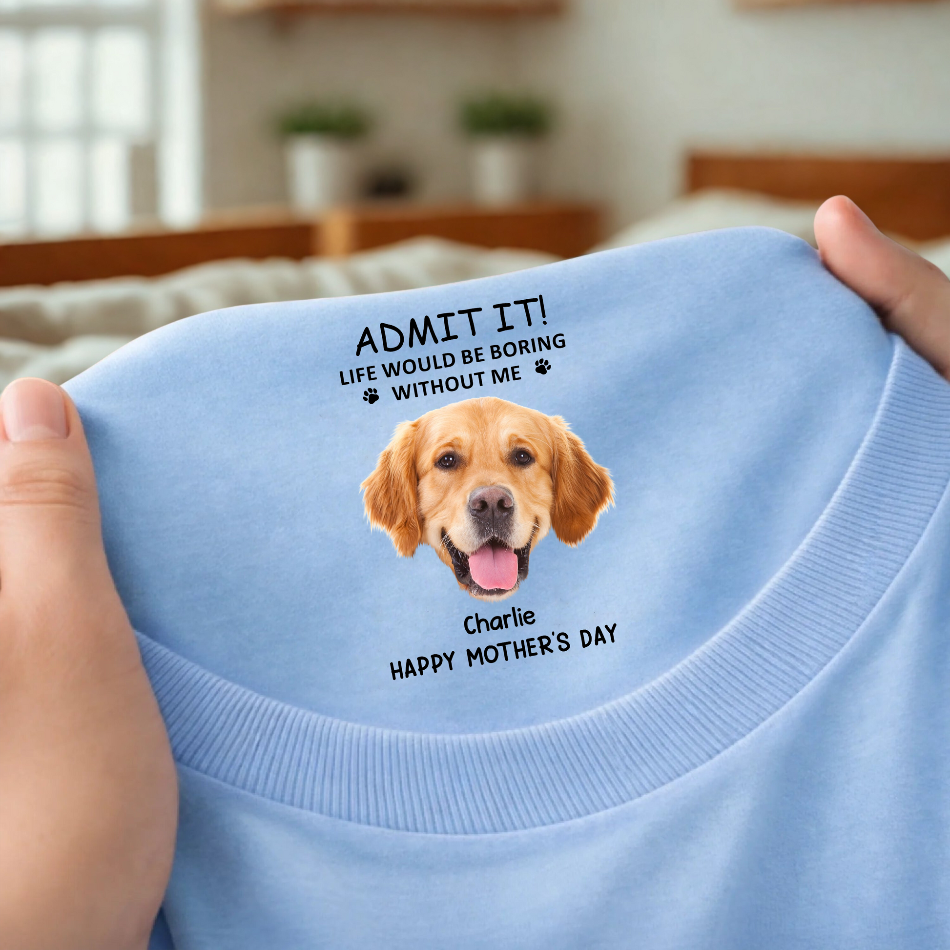 Custom Dog Face T-Shirt for Dog Lovers - Mother's Day Gift Cloth MagicInPrints