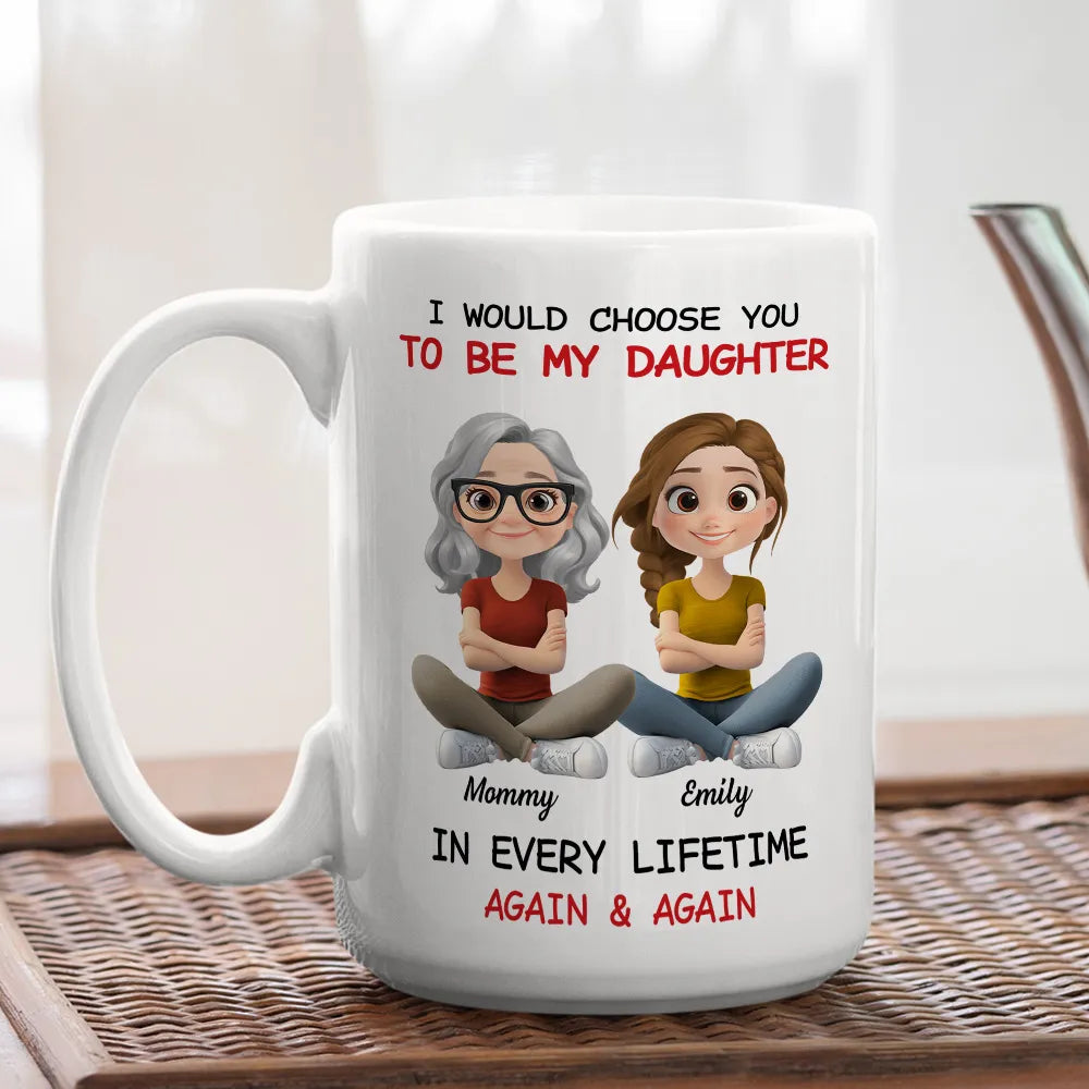 Personalized Mother Daughter Mug - Sentimental Gift for Mom - Custom Names Cup MagicInPrints
