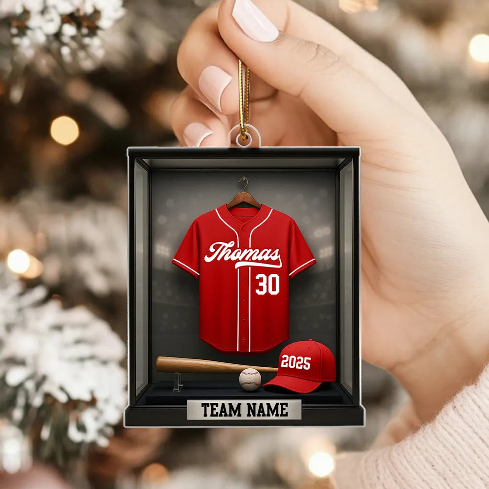Custom Baseball Jersey Ornament for Sports Fans - Personalized Gift Ornament MagicInPrints