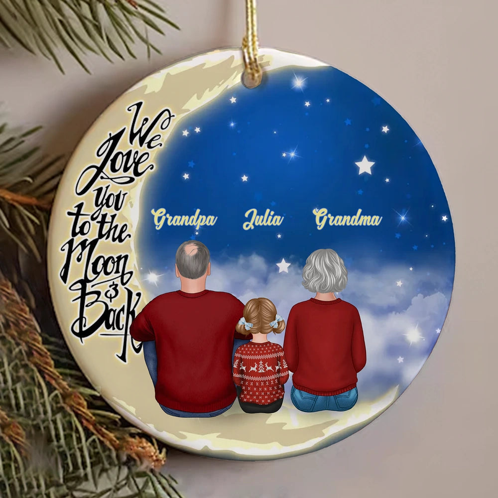 Personalized Family Christmas Ornament for Grandparents - Sentimental Holiday Decor Ornament MagicInPrints