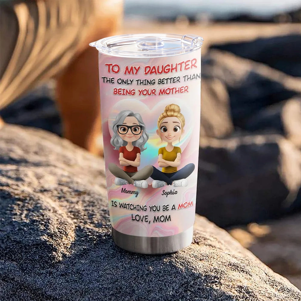 Personalized Mother's Day Tumbler for Daughter - Sentimental Gift Cup MagicInPrints