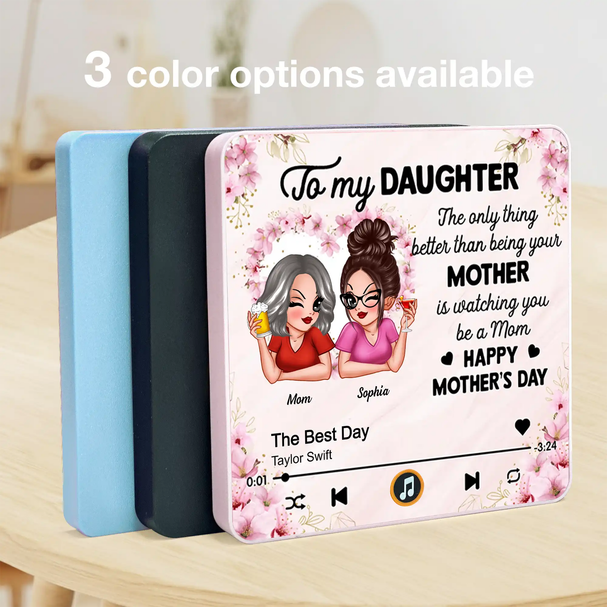 Personalized Music Plaque for Daughter - Mother's Day Gift Fridge Magnet MagicInPrints