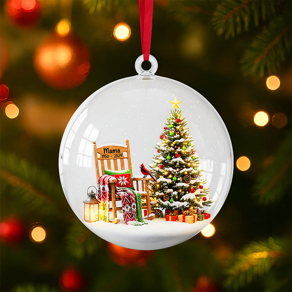 Cherished Memories - Personalized Memorial Ornament - A Heartfelt Gift for Loved Ones Ornament PopCulturePrints