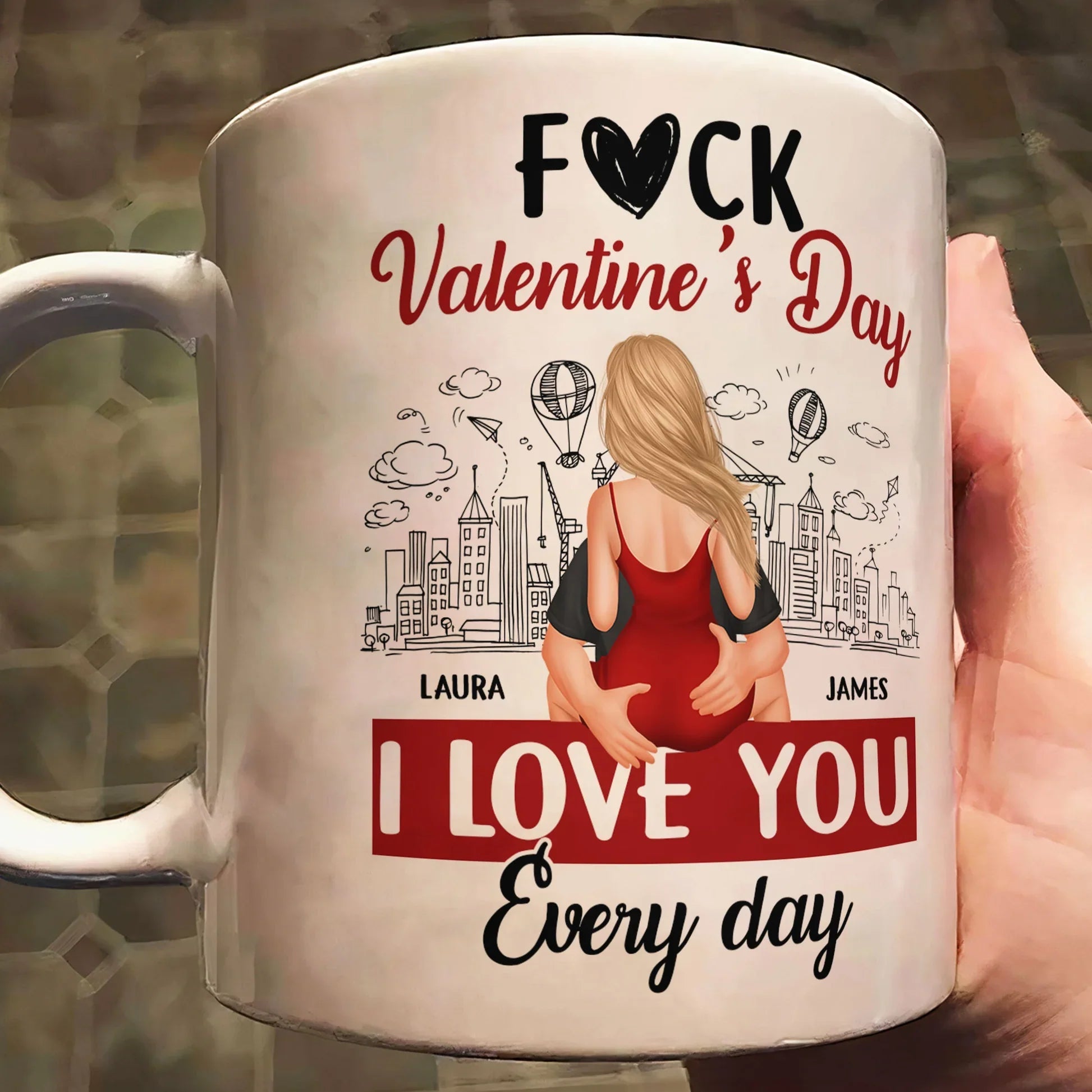 Personalized Romantic Couple Mug for Partners - Everyday Love Gift Cup MagicInPrints