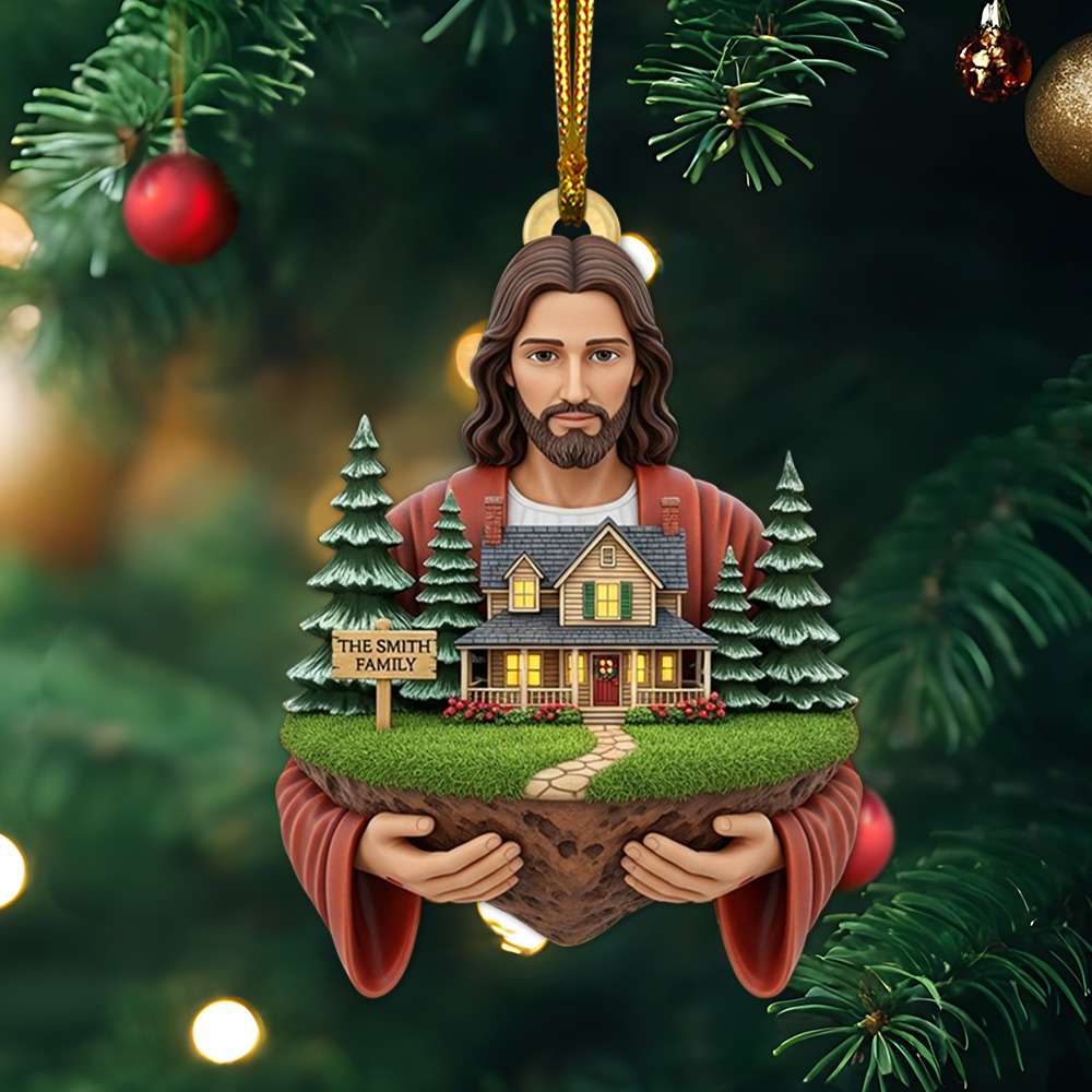 Blessed Family Christmas Ornament - Personalized Gift For Family Ornament MagicInPrints