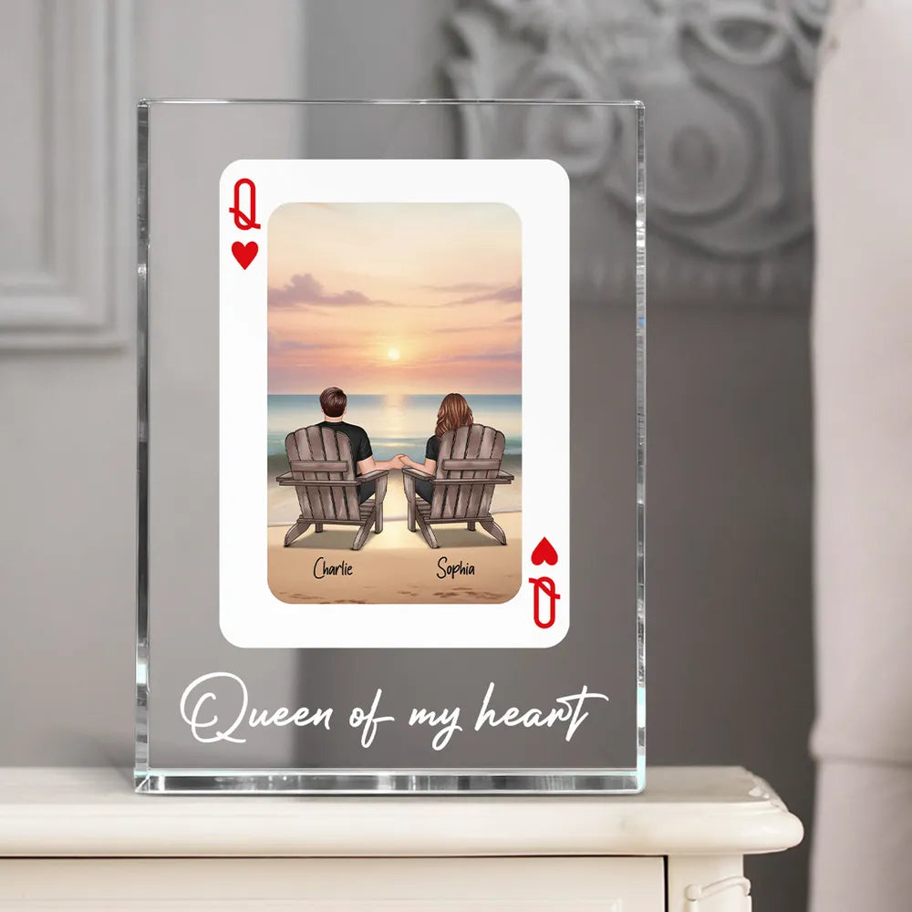 Personalized Crystal Photo Block for Couples - Romantic Gift for Anniversaries Plaque MagicInPrints