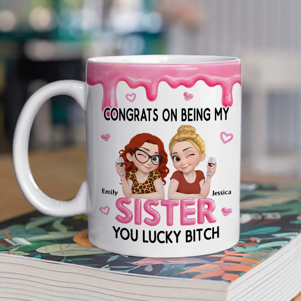 Personalized Sister Mug for Women - Funny Gift for Sisters Cup MagicInPrints