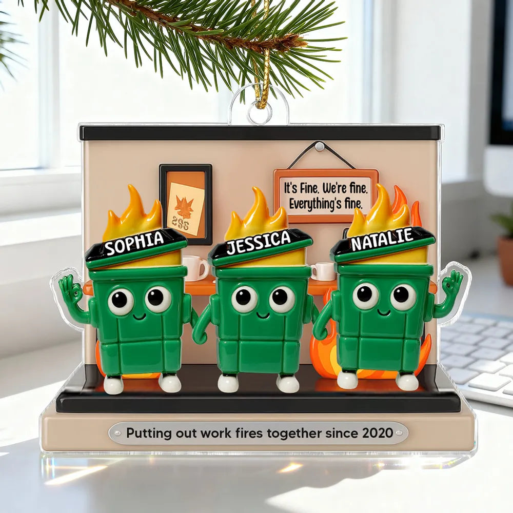 Custom Office Teamwork Ornament for Colleagues - Funny Holiday Gift Ornament MagicInPrints
