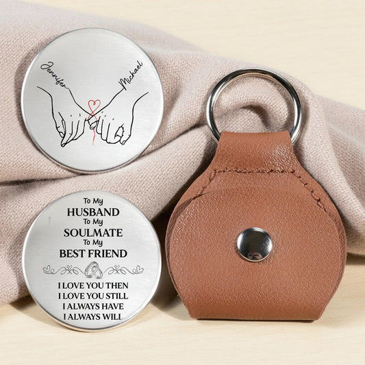 Personalized Engraved Keychain for Husband - Romantic Gift for Anniversaries Keychain MagicInPrints