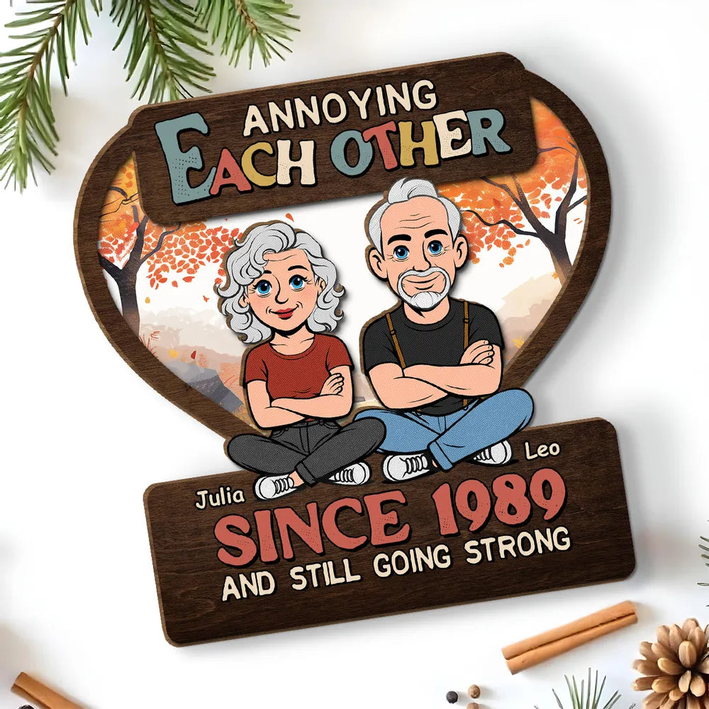 Personalized Anniversary Wooden Plaque for Couples - Fun Gift for Long-Lasting Love Plaque MagicInPrints